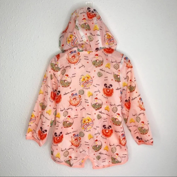 NWOT Mayoral hooded jacket sherbet orange with donut animals size 3 years - Picture 2 of 10